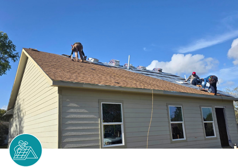 Roofing project by Elevated Construction Services